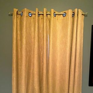 Better Homes and Gardens Burlap blackout grommet curtains, each panel 50x84